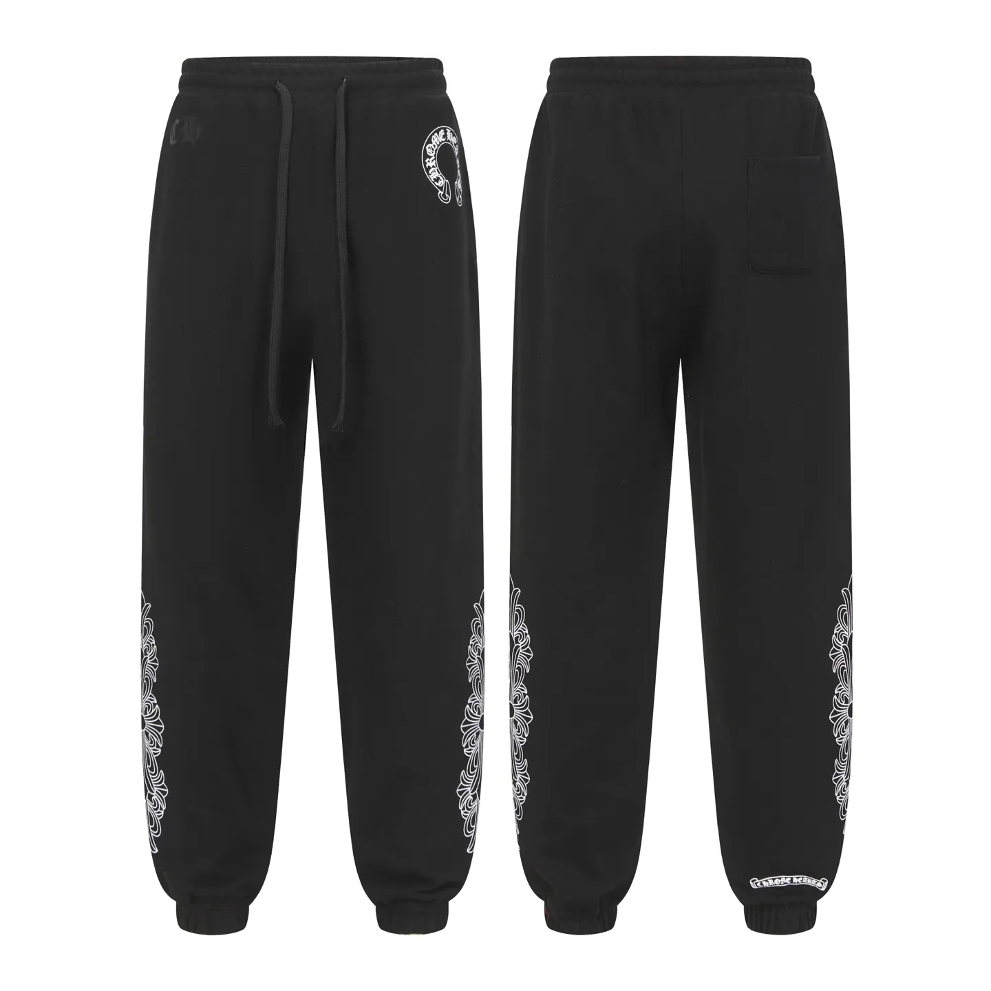 P270 #W5003 model, cross-border running quantity, please do not place an order if you pursue quality - Chrome Hearts/Chrome Hearts basic Sanskrit letter printed trousers, casual pants and sweatpants - High weight, high density and high quality, soft, delicate and skin-friendly wool, soft and silky to the touch, excellent warmth and skin-friendly properties - Custom-woven and custom-dyed, no color difference, no matter the fabric or workmanship details, beat the ordinary version on the market -Colour: black -Size: S M L XL